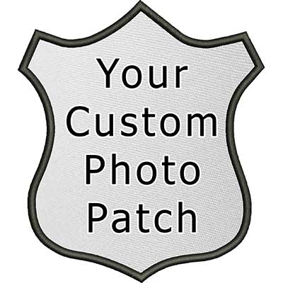 Indestructible Custom Photo Print Patch Crest Police Badge Size 3